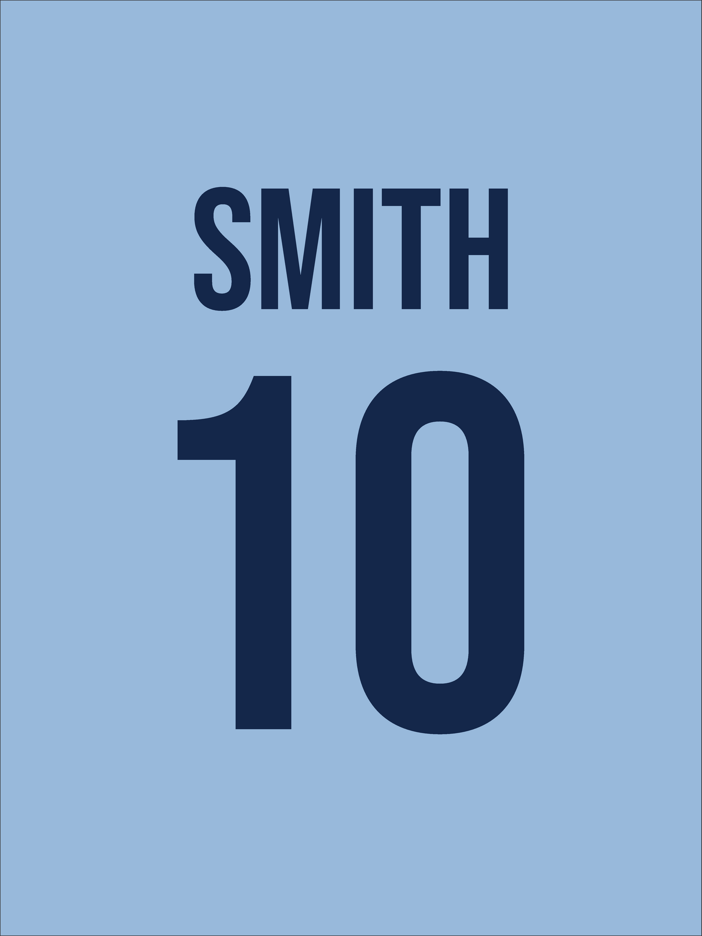 Custom Name & Number