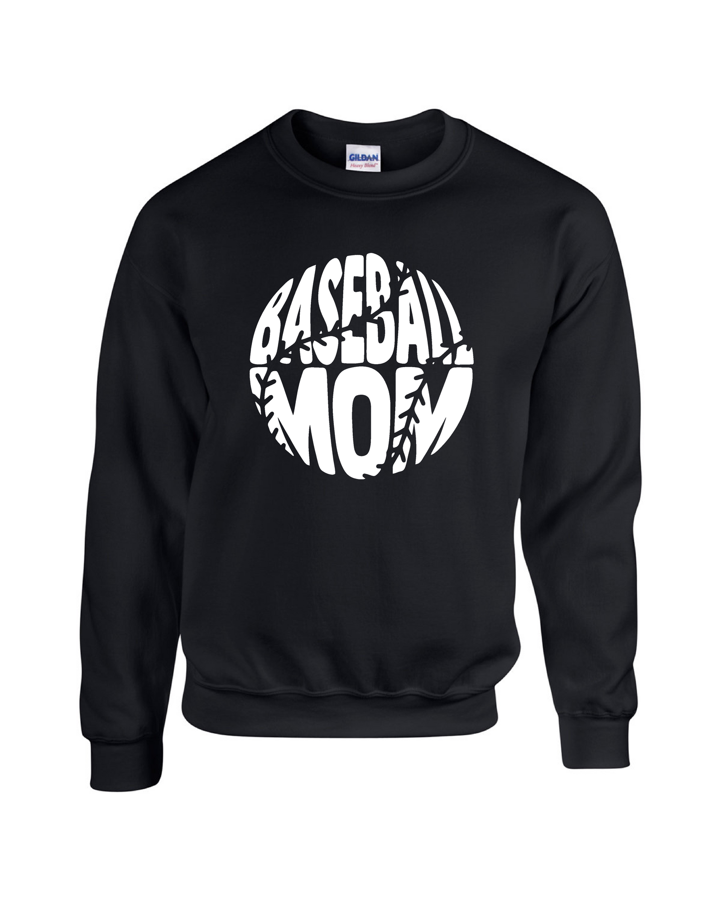 Baseball Mom Fleece Crew Sweatshirt