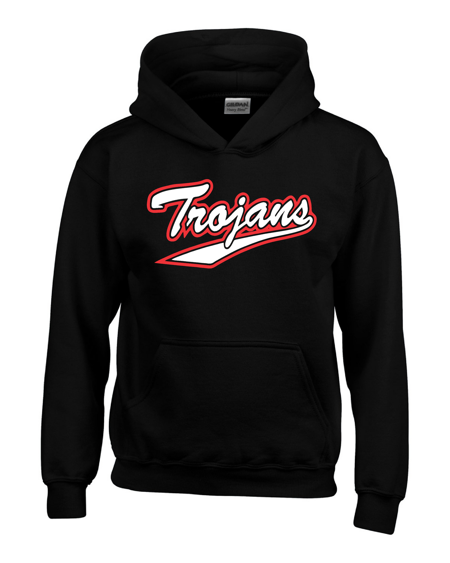 YOUTH Fleece Hooded Sweatshirt Trojan Retro