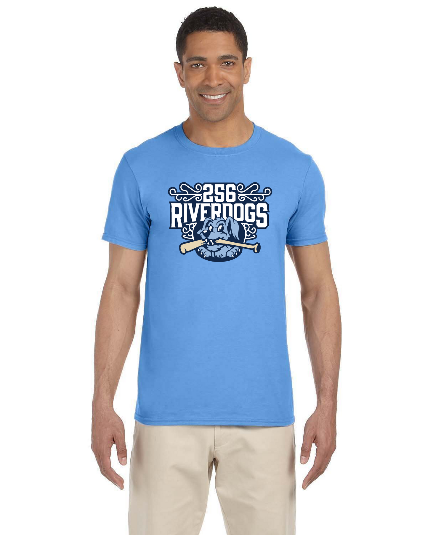 Adult Softstyle T-Shirt with 256 Riverdog Logo