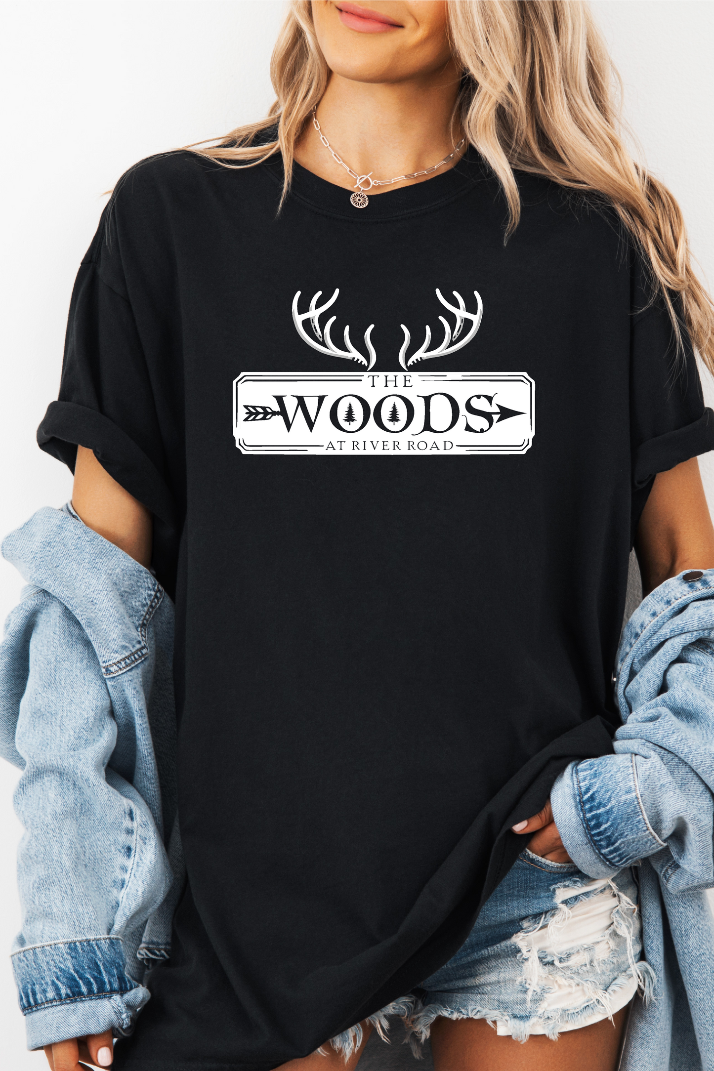 The Woods Comfort Color Tee- Black