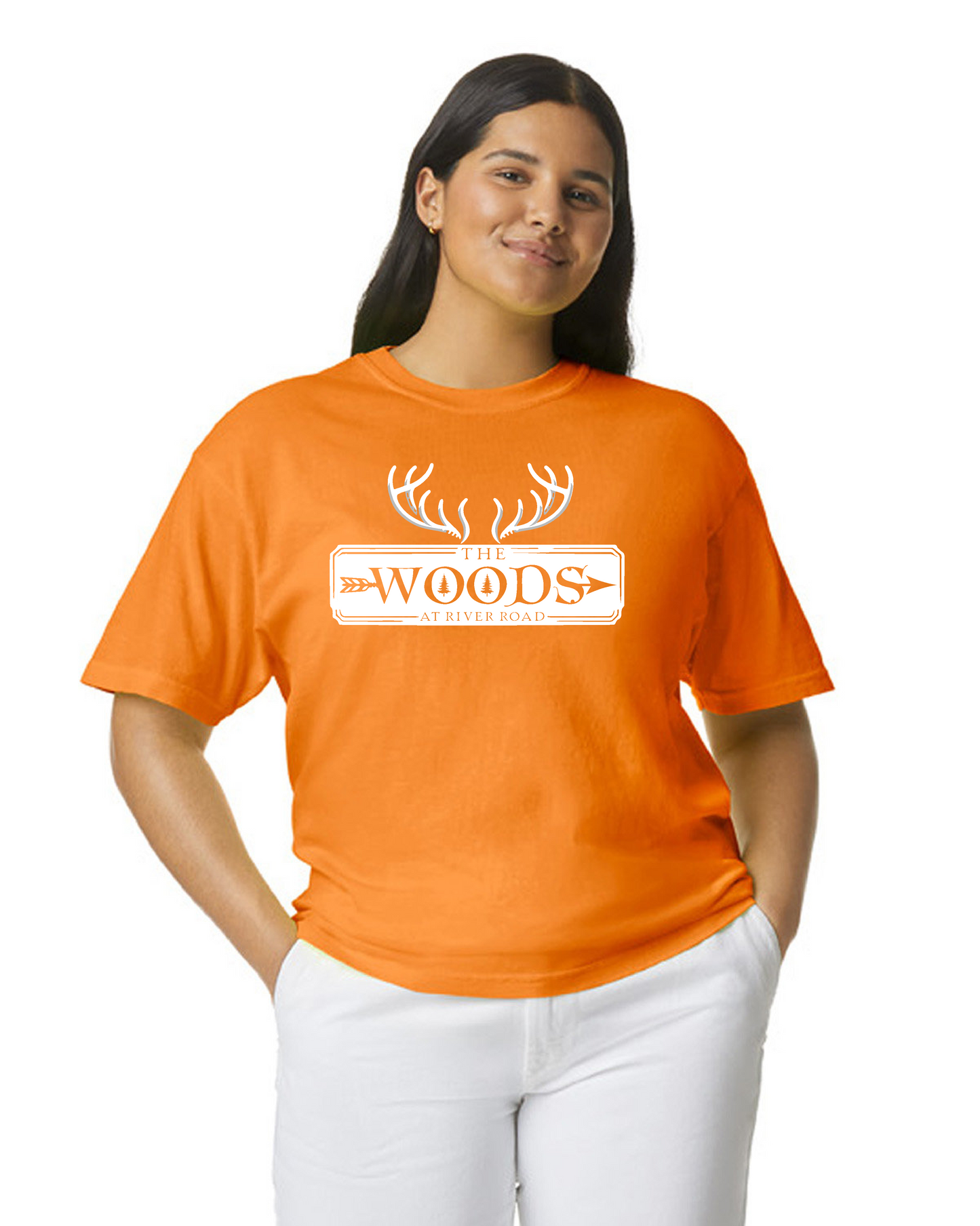 The Woods Comfort Color Tee- Orange