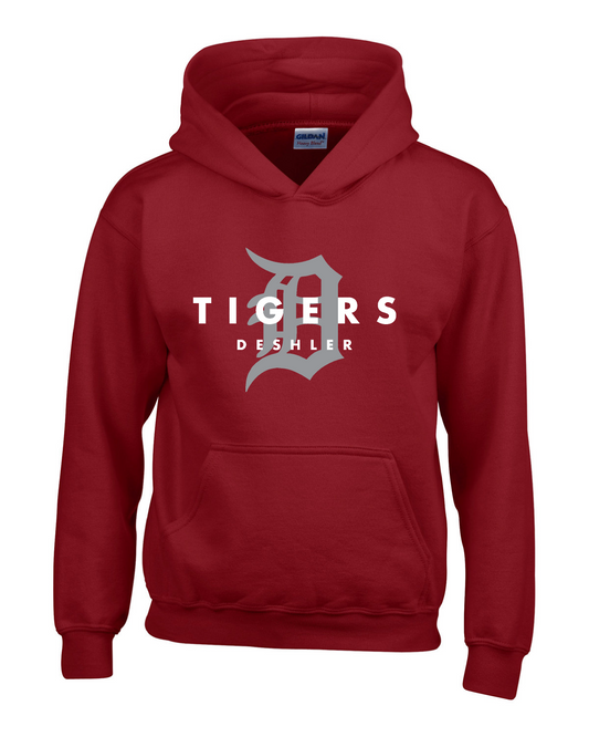 YOUTH Fleece Hooded Sweatshirt Deshler Tigers