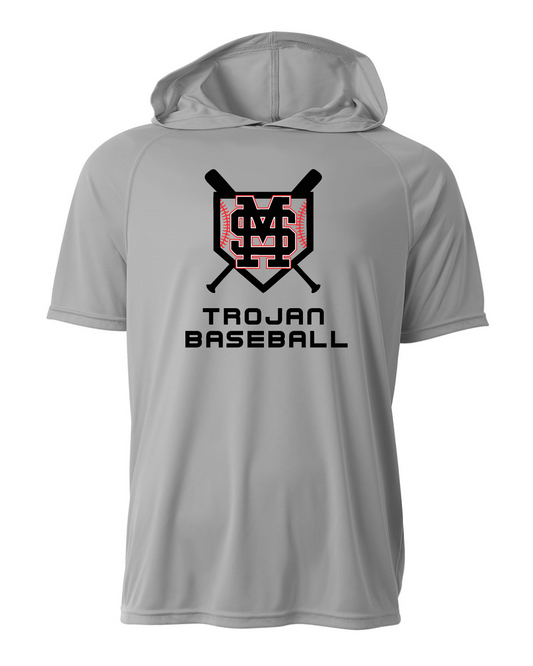 YOUTH MS Trojans Baseball Hooded Tshirt