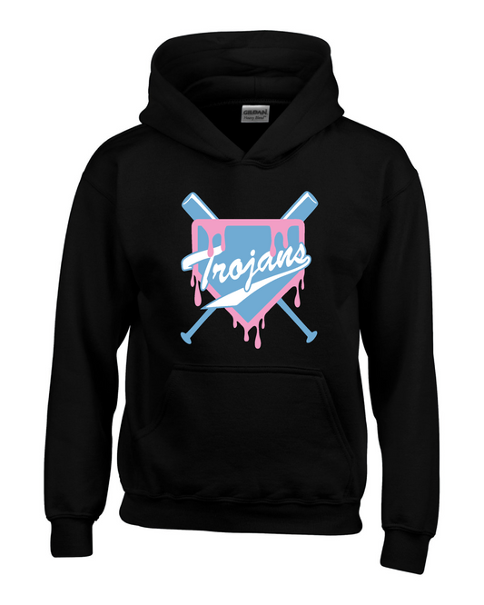 YOUTH Fleece Hooded Sweatshirt Trojans Drip