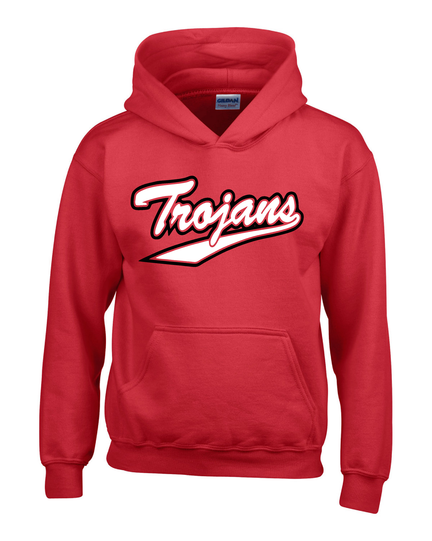 YOUTH Fleece Hooded Sweatshirt Trojan Retro
