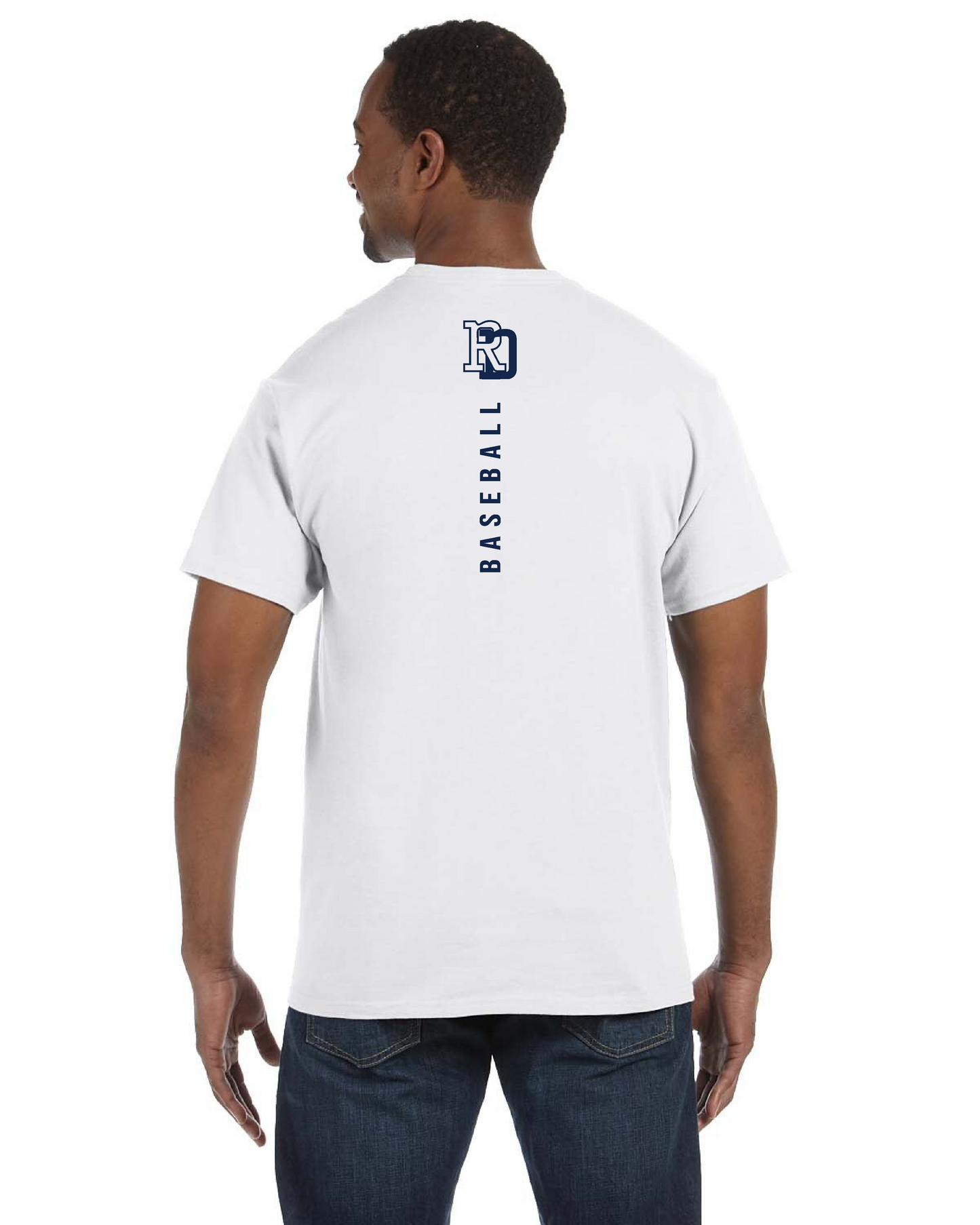 Team 365 Men's Zone Performance T-Shirt- 256 Baseball Navy Design