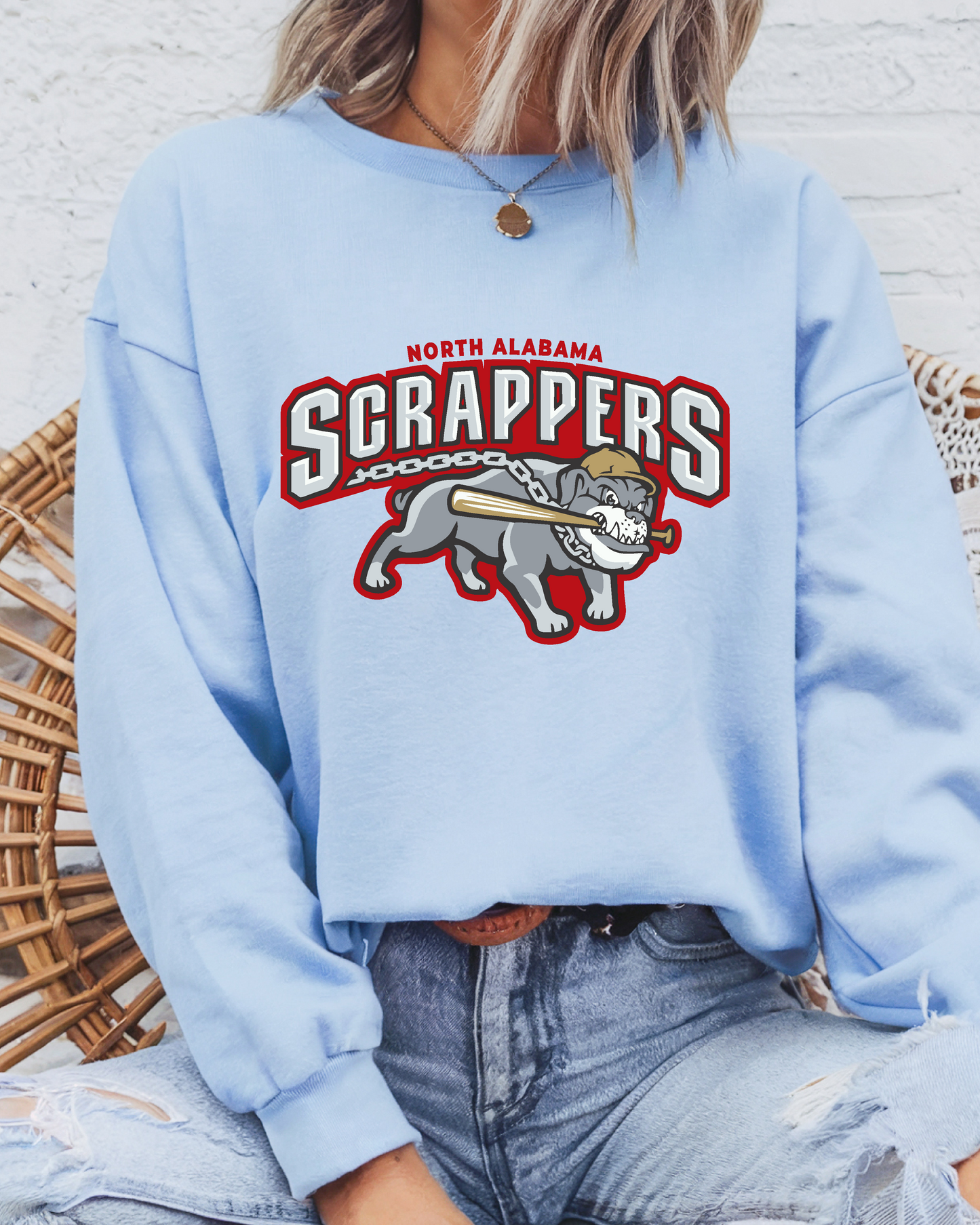 Fleece Crew Sweatshirt North Alabama Scrappers