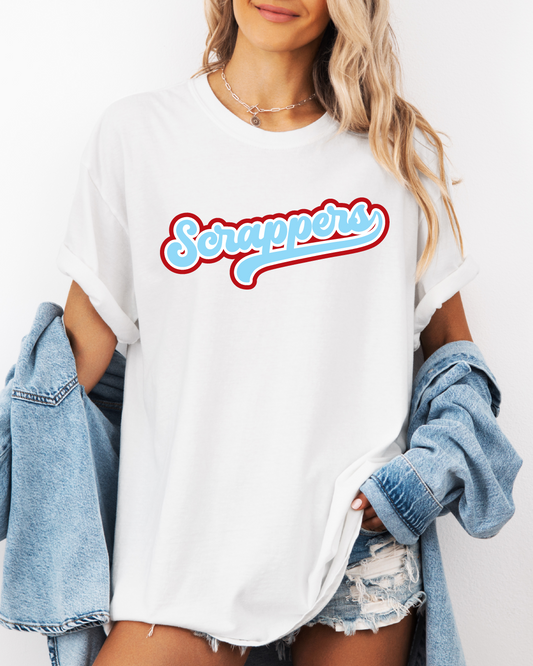 Scrappers Retro Baseball Comfort Color Tee