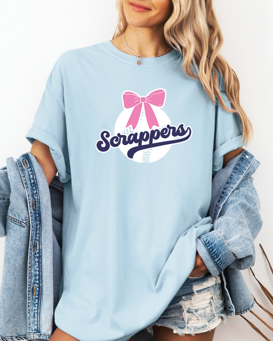 Baseball Bow Comfort Color Tee