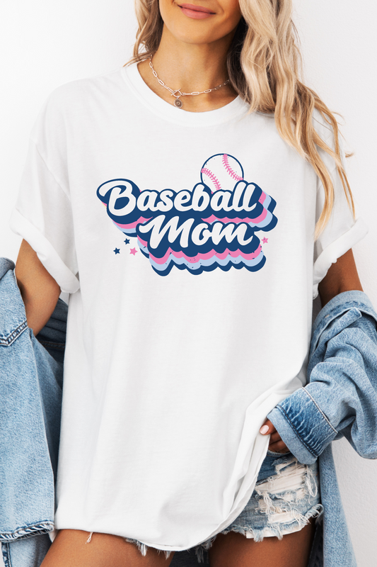 Baseball Mom Comfort Color Tee