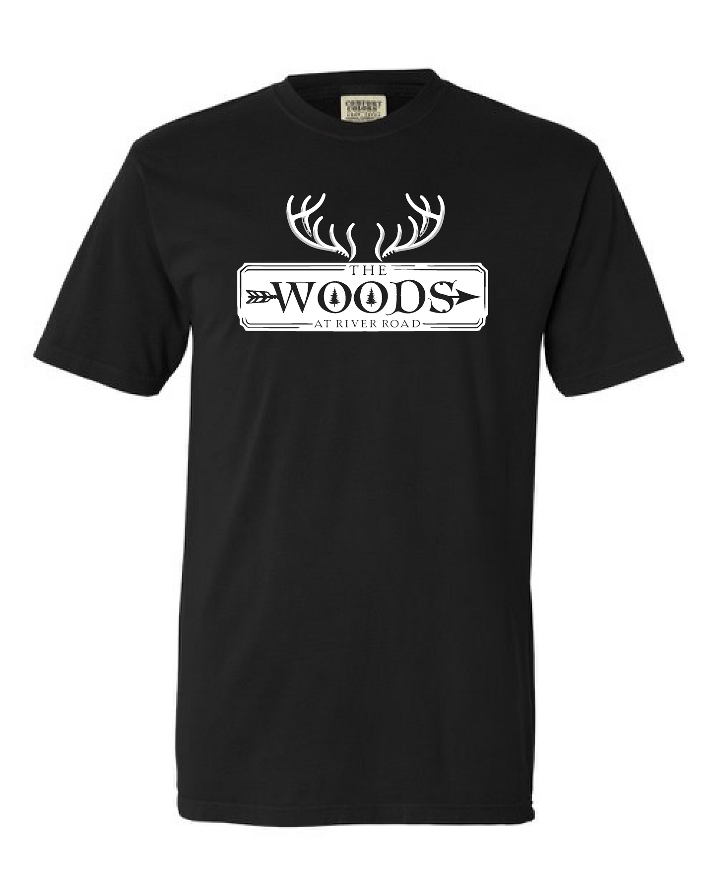 The Woods Comfort Color Tee- Black